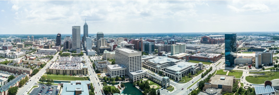 Panoramablick über Indianapolis